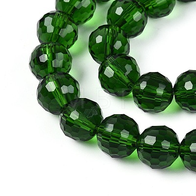 Transparent Glass Bead Strands GLAA-R095-10mm-29-1