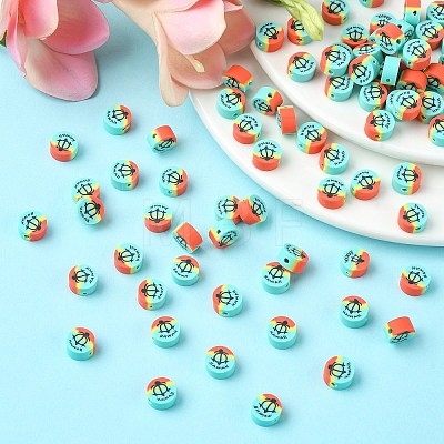 Handmade Polymer Clay Beads CLAY-CJC0001-02-1