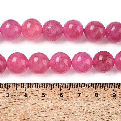 Dyed Natural Malaysia Jade Beads Strands G-G021-01D-03-1