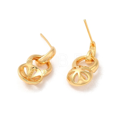 Brass Stud Earring Findings KK-M270-32G-1