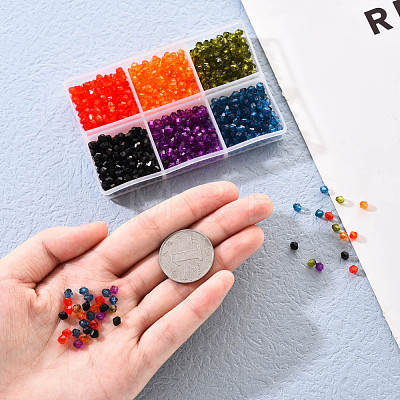 Transparent Acrylic Beads TACR-YW0001-4MM-04-1