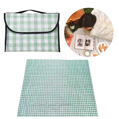 Portable Tartan Patern Non Woven Picnic Mat JX572B-02-1