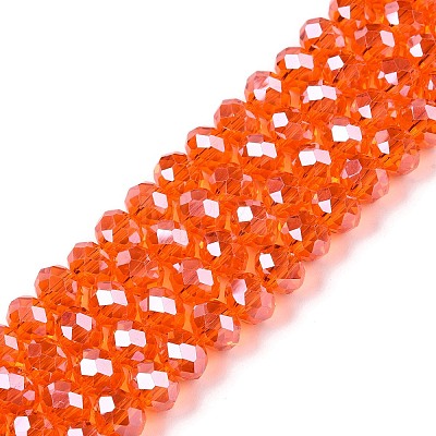 Electroplate Glass Beads Strands EGLA-A044-T8mm-A25-1