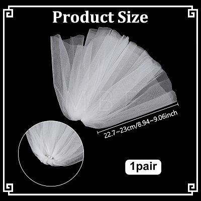Polyester Mesh Shoulder Sleeves for Bride AJEW-WH0596-885A-1
