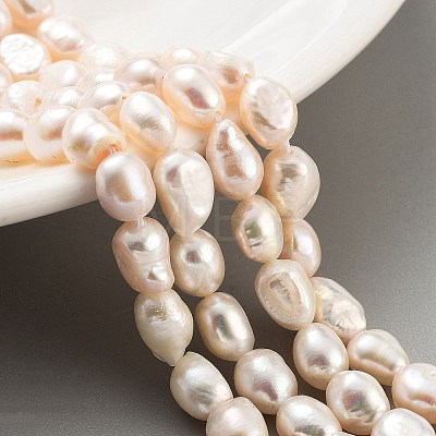 Natural Cultured Freshwater Pearl Beads Strands PEAR-P062-29D-1