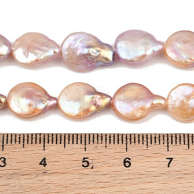 Natural Baroque Keshi Pearl Coin Beads Strands PA-CBAFEE8-15D-1