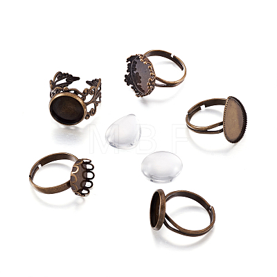 Finger Rings Making Kits DIY-FW0001-12-1