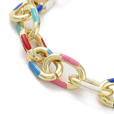 Brass Cable Chain Bracelets BJEW-D039-35G-1