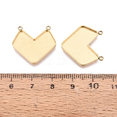 304 Stainless Steel Pendant Cabochon Component STAS-Q113-31G-1