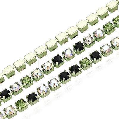 Iron Rhinestone Cup Chains CH-Q006-02A-04-1