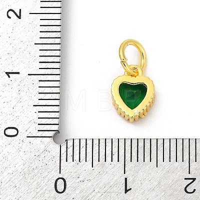 Brass Micro Pave Cubic Zirconia Pendants KK-H204-01G-06-1