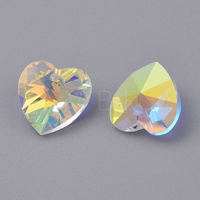 Faceted Glass Charms X-RGLA-L026-B05-1