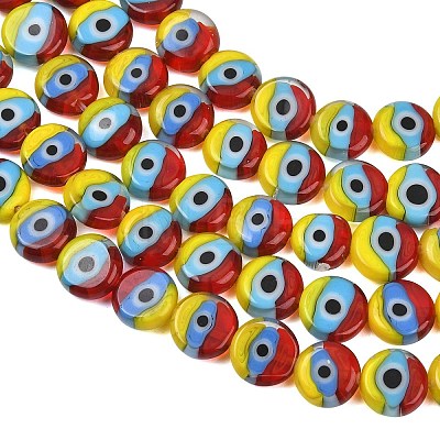Handmade Evil Eye Lampwork Beads LAMP-C028-01-1