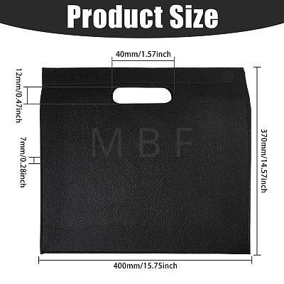 Rectangle Felt Purse Organizer Insert DIY-WH0899-816C-1