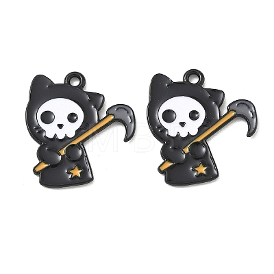 Halloween Alloy Enamel Pendants AL-CBA8744-01EB-03-1