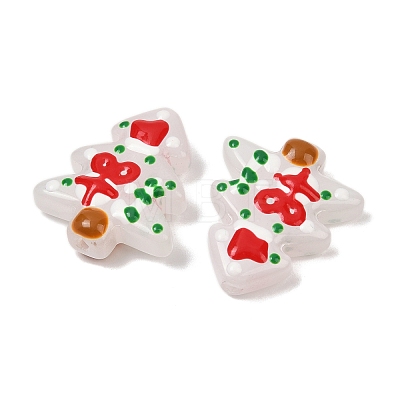 Christmas Theme Handmade Lampwork Beads LAMP-I027-07O-01-1