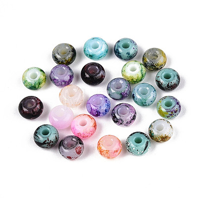 3/0 Baking Paint Glass Beads GLAA-G118-02-1