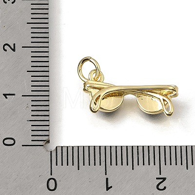 Brass Enamel Pendants KK-C262-53G-1