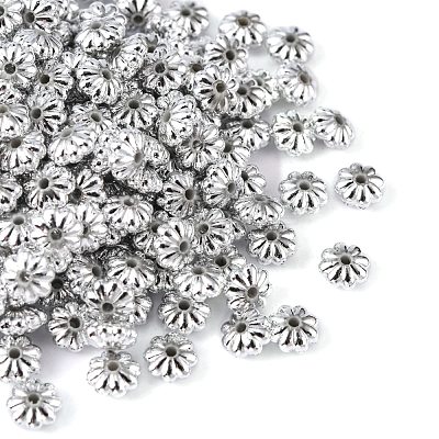 Silver Plating Acrylic Beads PL715-1