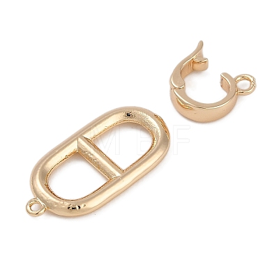 Brass Fold Over Clasps FIND-U017-16G-01-1