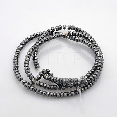 Electroplate Non-magnetic Synthetic Hematite Beads Strands G-J208G-10-1