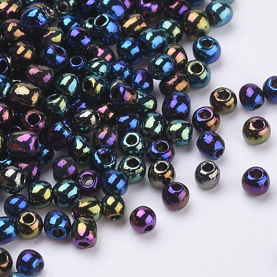 Plated Glass Seed Beads SEED-Q025-1.5mm-B05-1