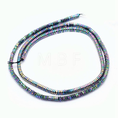 Electroplate Non-magnetic Synthetic Hematite Beads Strands G-L489-D01-1