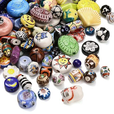 Handmade Porcelain Beads PORC-Z008-02-1