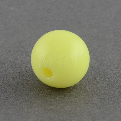 Solid Chunky Bubblegum Acrylic Ball Beads SACR-R835-8mm-03-1