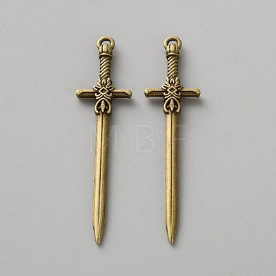 Tibetan Style Alloy Pendants FIND-WH0173-139AB-1