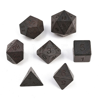 Natural Wood Polyhedral Dice Set WOOD-A027-01C-1