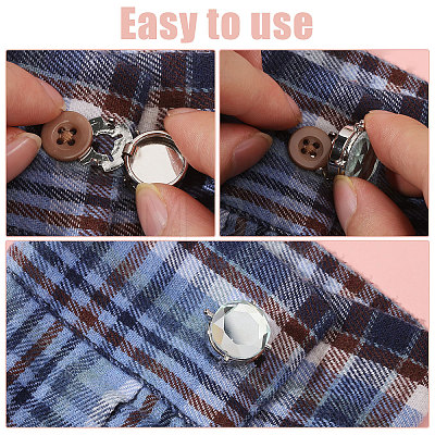 8Pcs Brass Rhinestone Cufflinks BUTT-GL0001-08B-1