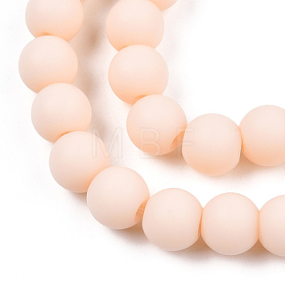 Opaque Glass Beads Strands GLAA-T032-P6mm-MD09-1