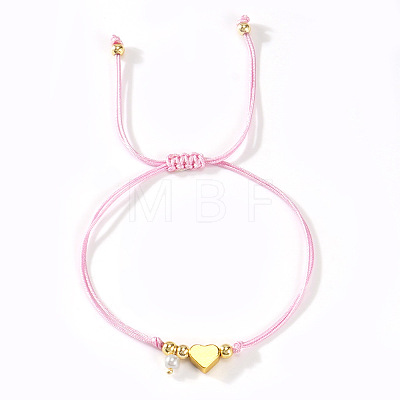 Imitation Pearl Charm Bracelets SI5748-8-1