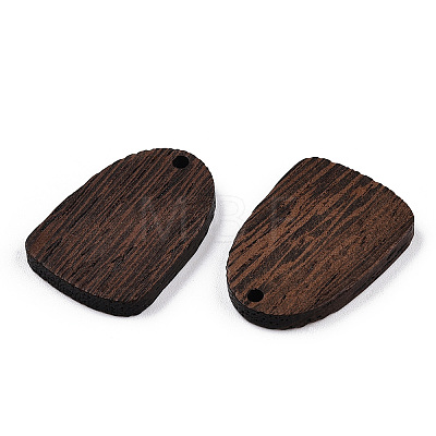 Natural Wenge Wood Pendants WOOD-T023-81-1