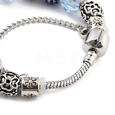 Tibetan Style Alloy European Bracelets BJEW-M320-01AS-1