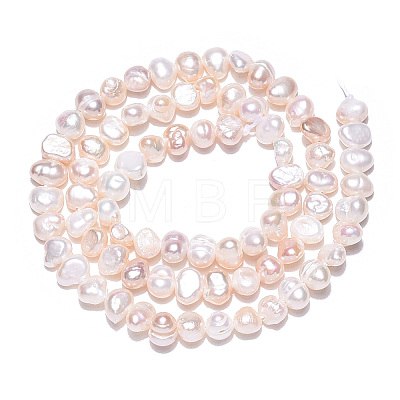 Natural Cultured Freshwater Pearl Beads Strands PEAR-N014-04D-1
