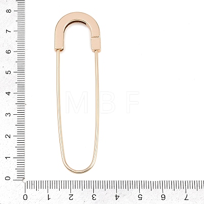 Alloy Extra Large Safety Pin Brooches PALLOY-P333-02G-1