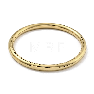 3Pcs PVD Vacuum Plating 202 Stainless Steel Plain Ring Bangle Sets BJEW-M317-15G-1