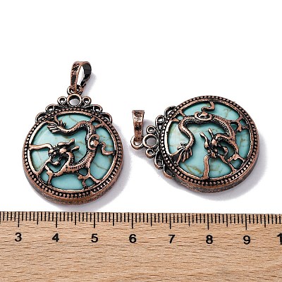 Synthetic Turquoise Pendants G-A241-02R-01-1