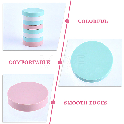 8Pcs 4 Colors Rubber Stamps AJEW-CP0008-31-1