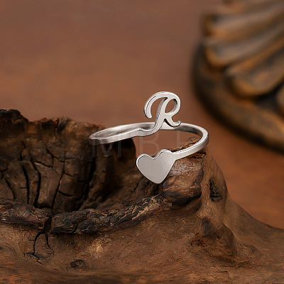 304 Stainless Steel Cuff Open Rings WGB82CC-02-1
