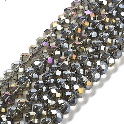 Electroplate Glass Beads Strands EGLA-A044-T6mm-B16-1