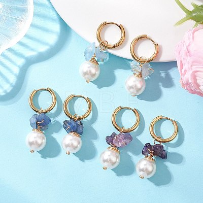 3 Pairs Round 202 Stainless Steel Hoop Earrings EJEW-JE06974-03-1
