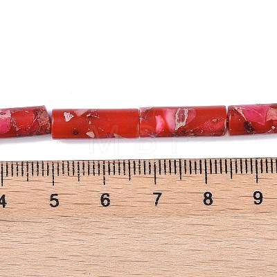 Dyed Synthetic Imperial Jasper Beads Strands G-P529-D01-A03-1