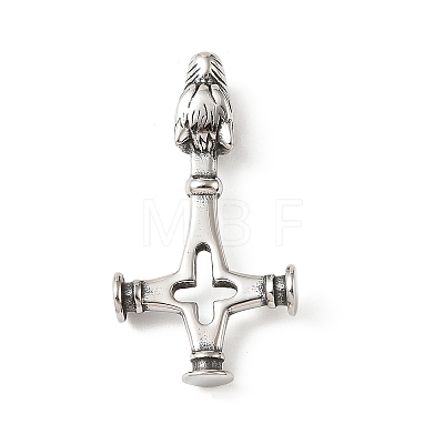 Easter 304 Stainless Steel Pendants STAS-F363-02D-AS-1