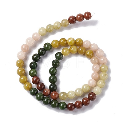 Natural White Jade Beads Strands G-I334-07A-1