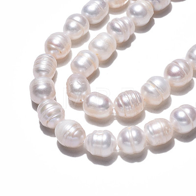 Natural Cultured Freshwater Pearl Beads Strands PEAR-N012-08B-1