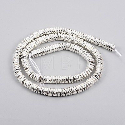 Electroplated Non-magnetic Synthetic Hematite Beads Strands G-F682-09-S-1