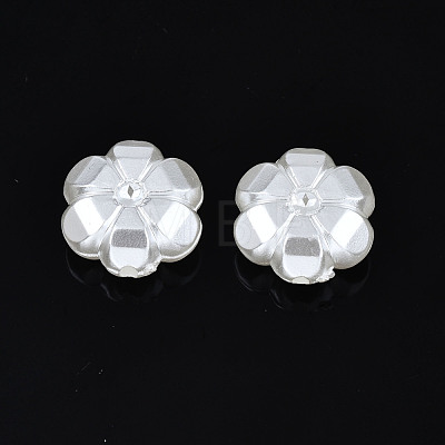 ABS Plastic Imitation Pearl Bead Rhinestone Settings OACR-N008-151-1